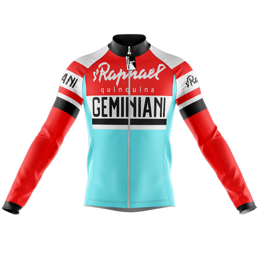 Maglia ciclismo manica lunga Retro St Raphael Quinquina Geminiani