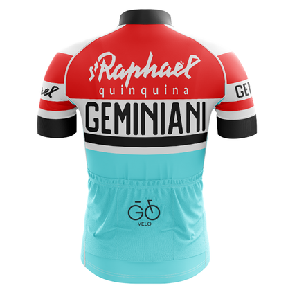 Retro St Raphael Quinquina Geminiani Cycling Jersey Short Sleeve