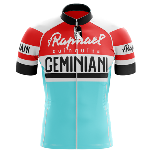 Maglia ciclismo Retro St Raphael Quinquina Geminiani manica corta