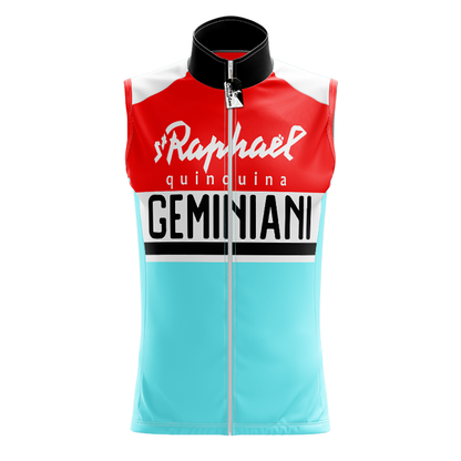 Maglia da ciclismo senza maniche Retro St Raphael Quinquina Geminiani