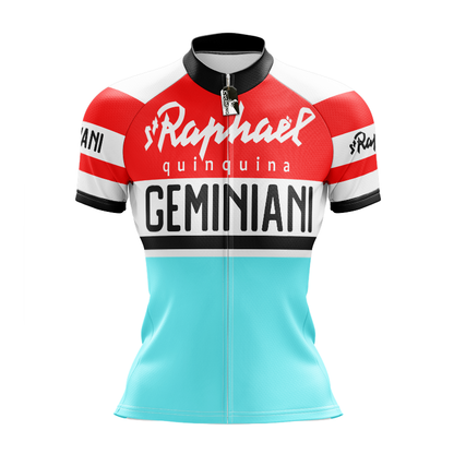 Retro St Raphael Quinquina Geminiani Cycling Jersey Short Sleeve