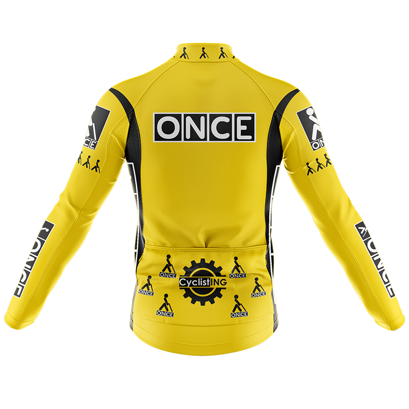 Maglia da ciclismo retrò una volta a maniche lunghe