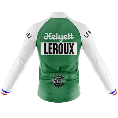 Retro Helyett Leroux Pro Maglia da ciclismo a maniche lunghe