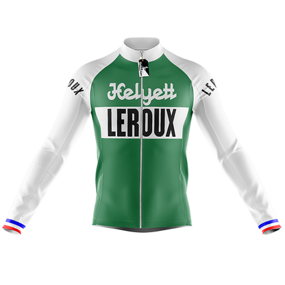 Retro Helyett Leroux Pro Maglia da ciclismo a maniche lunghe