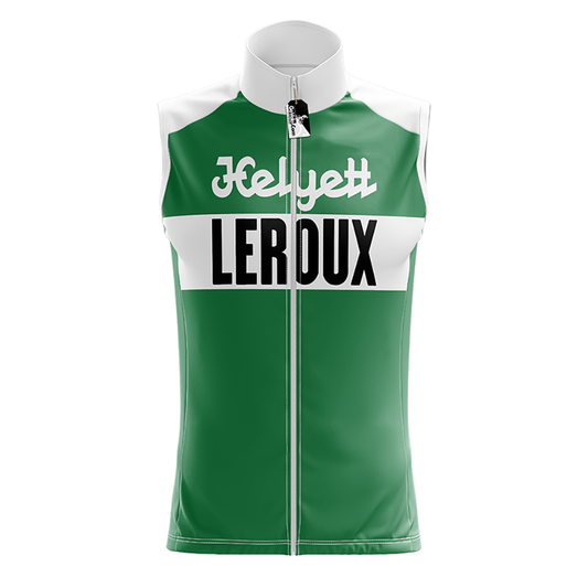 Retro Helyett Leroux Pro ärmelloses Radtrikot