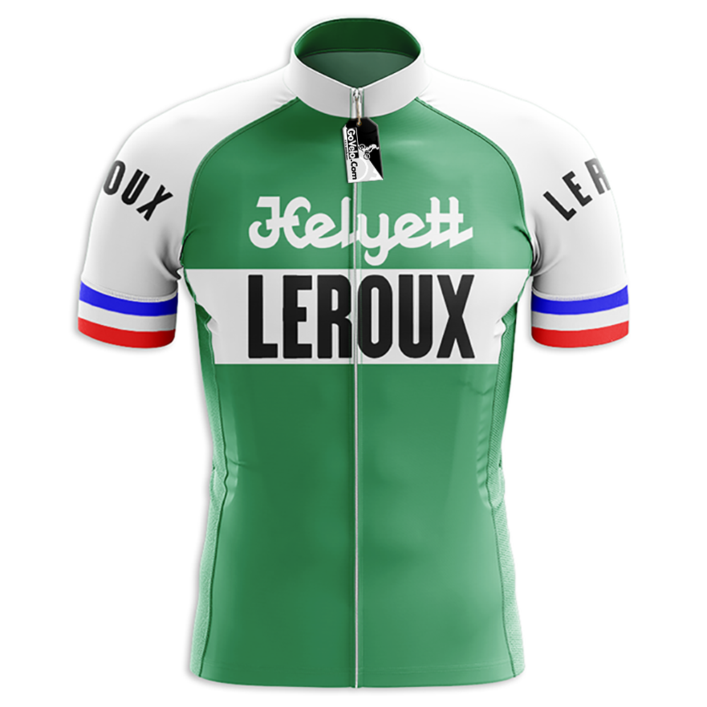 Retro Helyett Leroux Pro Kurzarm-Radtrikot