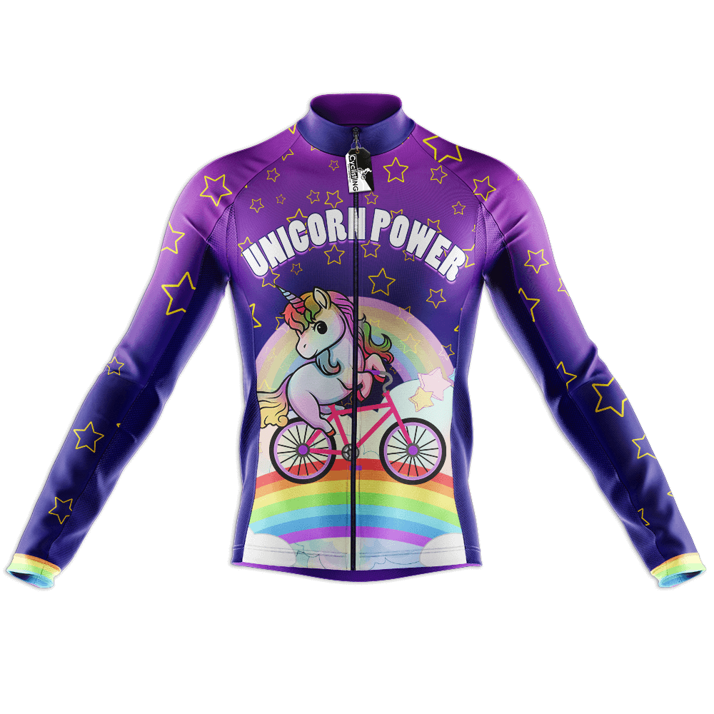 Unicorn Power Long Sleeve Cycling Jersey