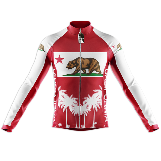 Maglia da ciclismo California State manica lunga