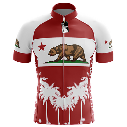 Maglia da ciclismo a maniche corte dello stato della California