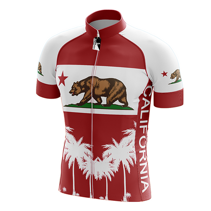 Maglia da ciclismo a maniche corte dello stato della California