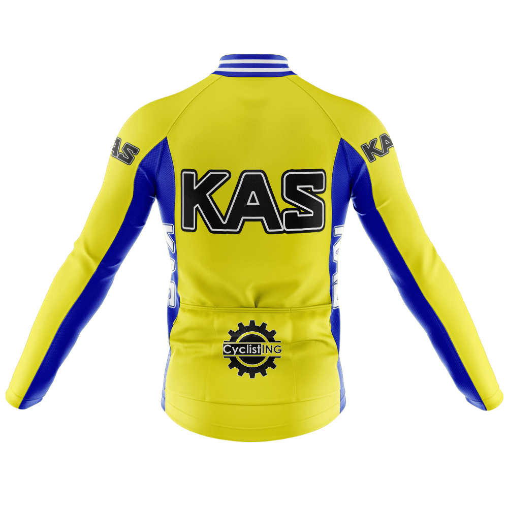 Maglia da ciclismo a maniche lunghe vintage retrò KAS