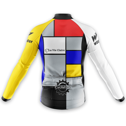 Retro La Vie Claire Long Sleeve Cycling Jersey