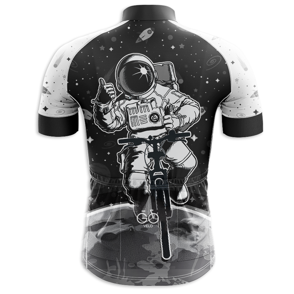 Space Black Short Sleeve Cycling Jersey