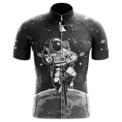 Space Black Short Sleeve Cycling Jersey