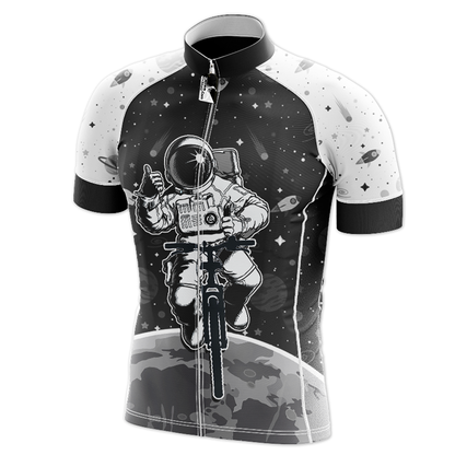 Space White Short Sleeve Cycling Jersey