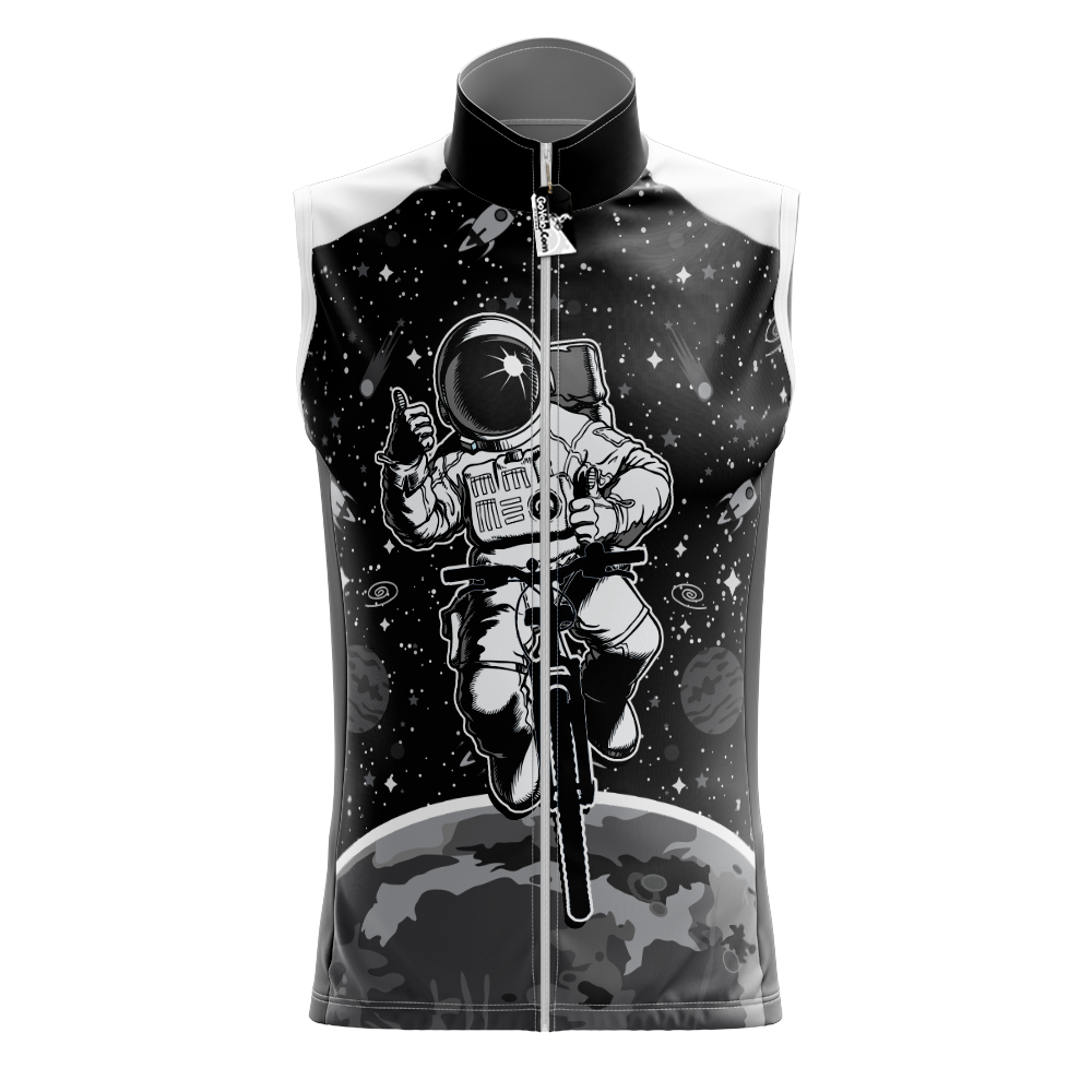 Space Black Sleeveless Cycling Jersey