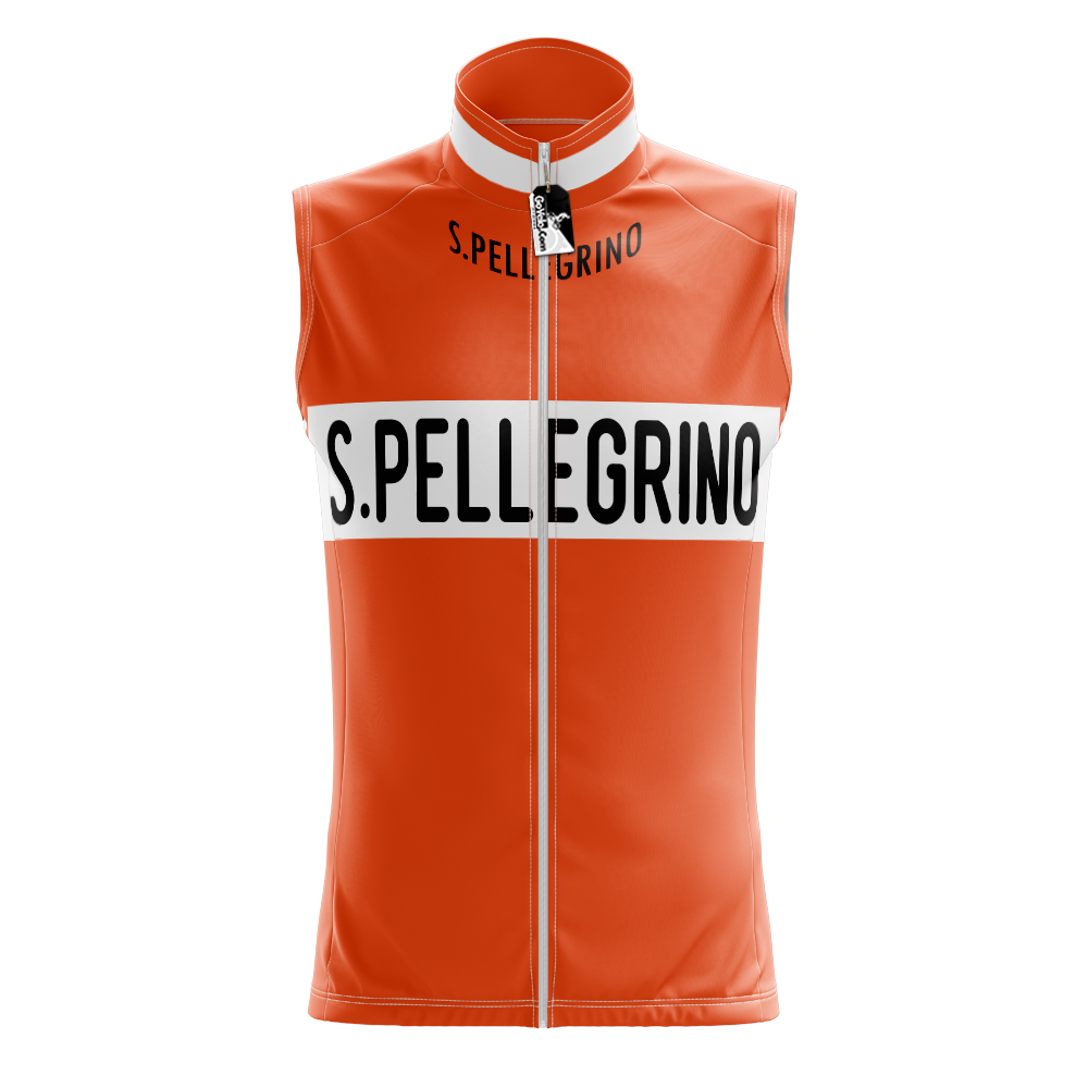 San Pellegrino Sleeveless Retro Cycling Jersey