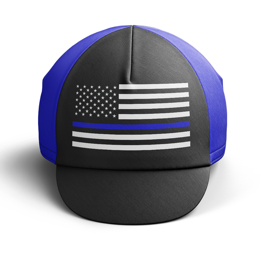 Blue American Cycling Cap