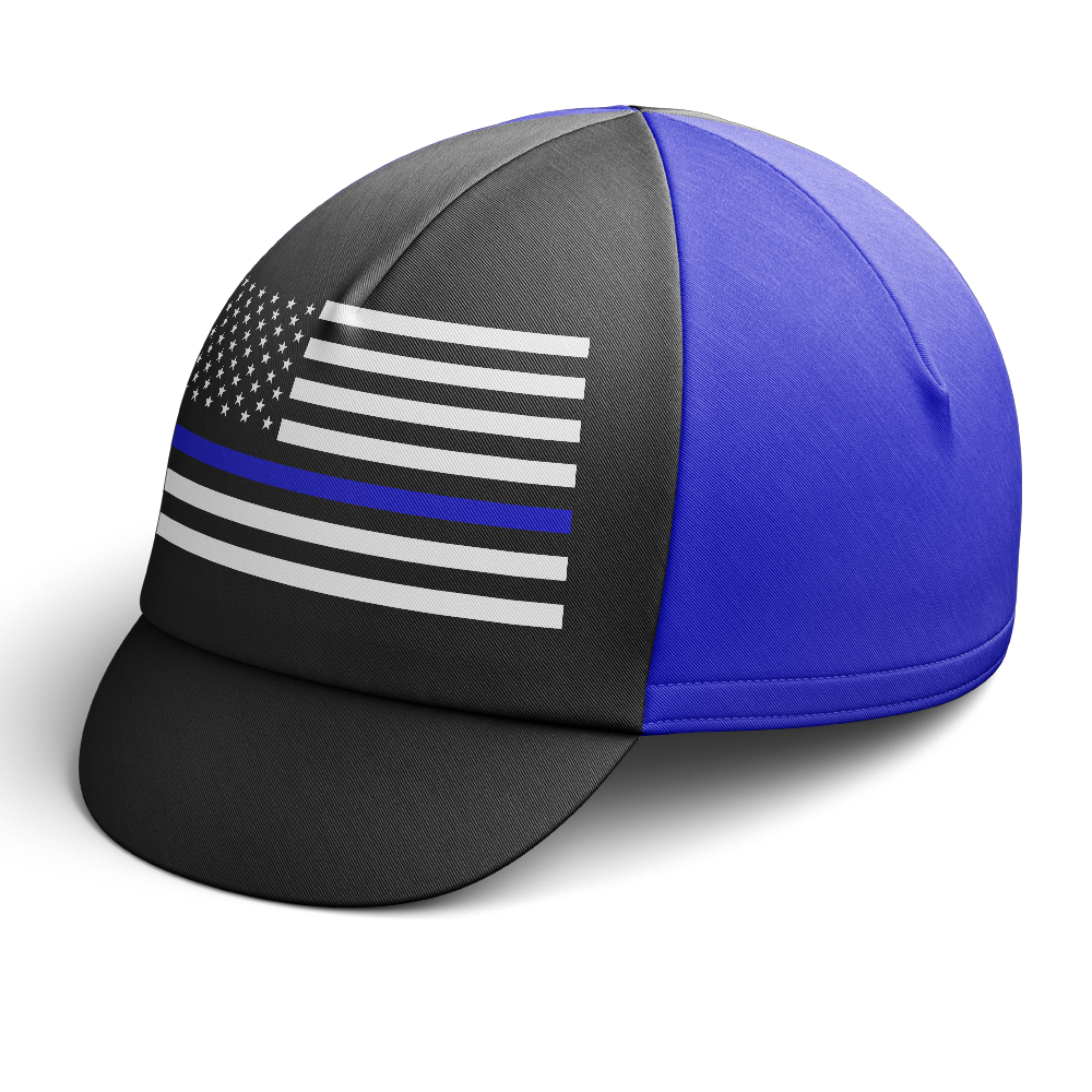 Blue American Cycling Cap