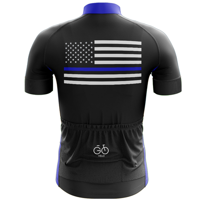 Kit ciclismo americano blu