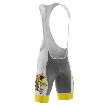 Pantaloncini con bretelle da ciclismo California Ride Bear