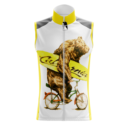 Maglia da ciclismo senza maniche California Ride Bear