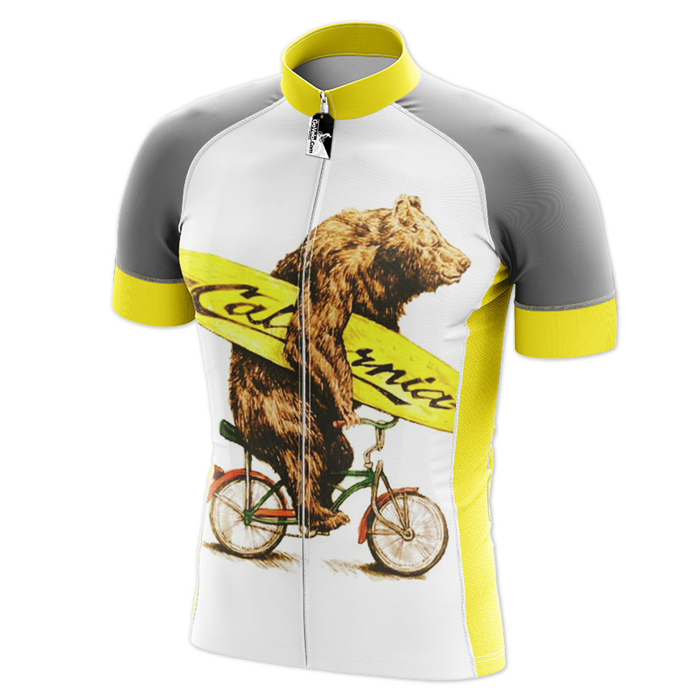 Maglia da ciclismo a manica corta California Ride Bear