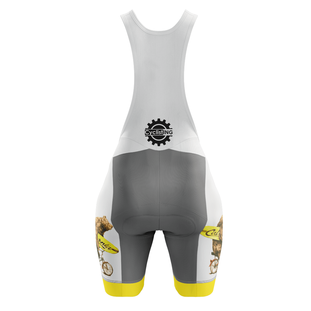 Pantaloncini con bretelle da ciclismo California Ride Bear