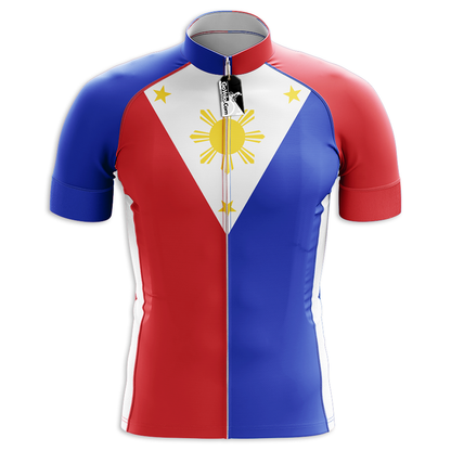 Philippinen Kurzarm-Radtrikot