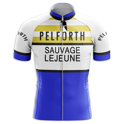 Pelforth Sauvage Lejeune Retro Radtrikot Kurzarm