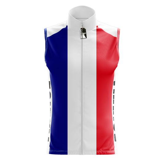 Maglia da ciclismo smanicata Francia