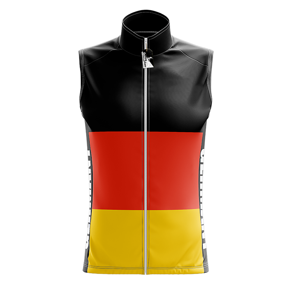 Maglia da ciclismo smanicata della Germania