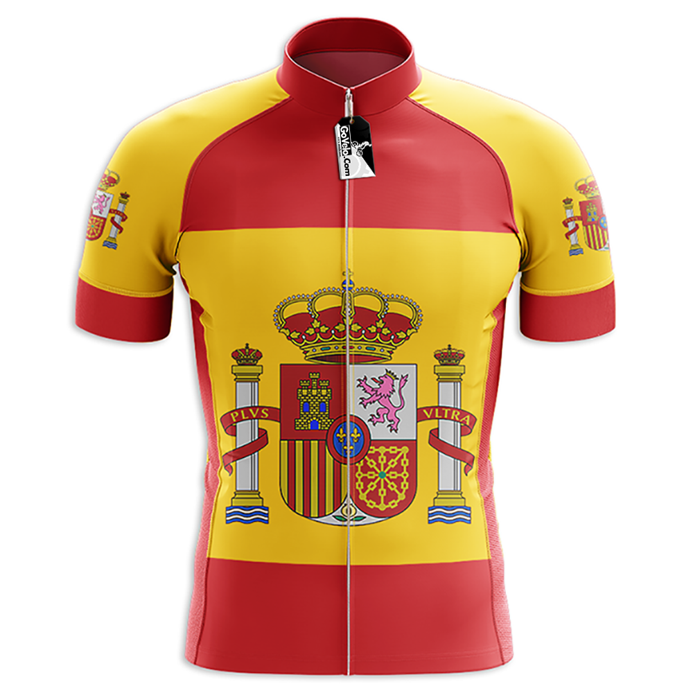 Maglia da ciclismo a maniche corte della Spagna