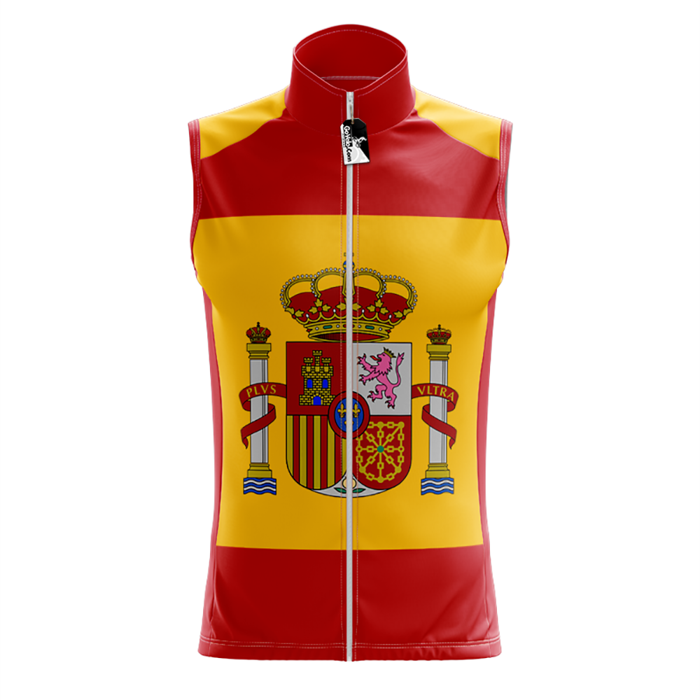 Maglia da ciclismo smanicata della Spagna