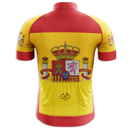 Maglia da ciclismo a maniche corte della Spagna