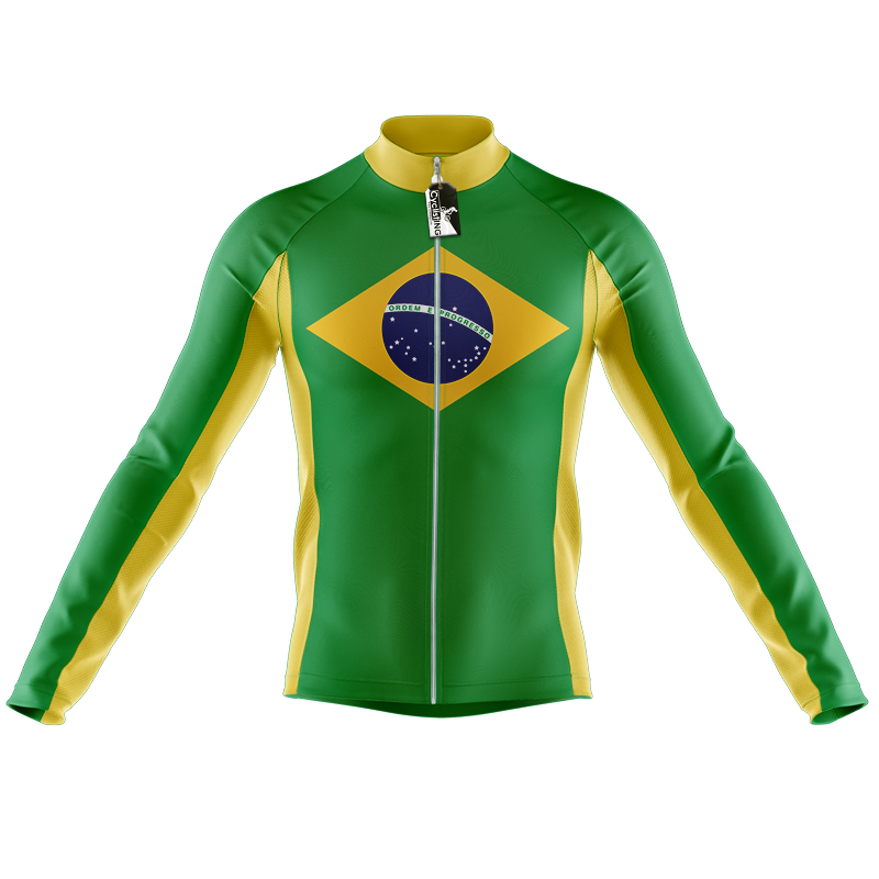 Maglia da ciclismo manica lunga Brasile