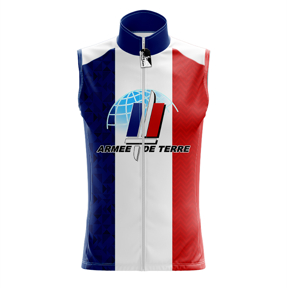 French Army Sleeveless Cycling Jersey