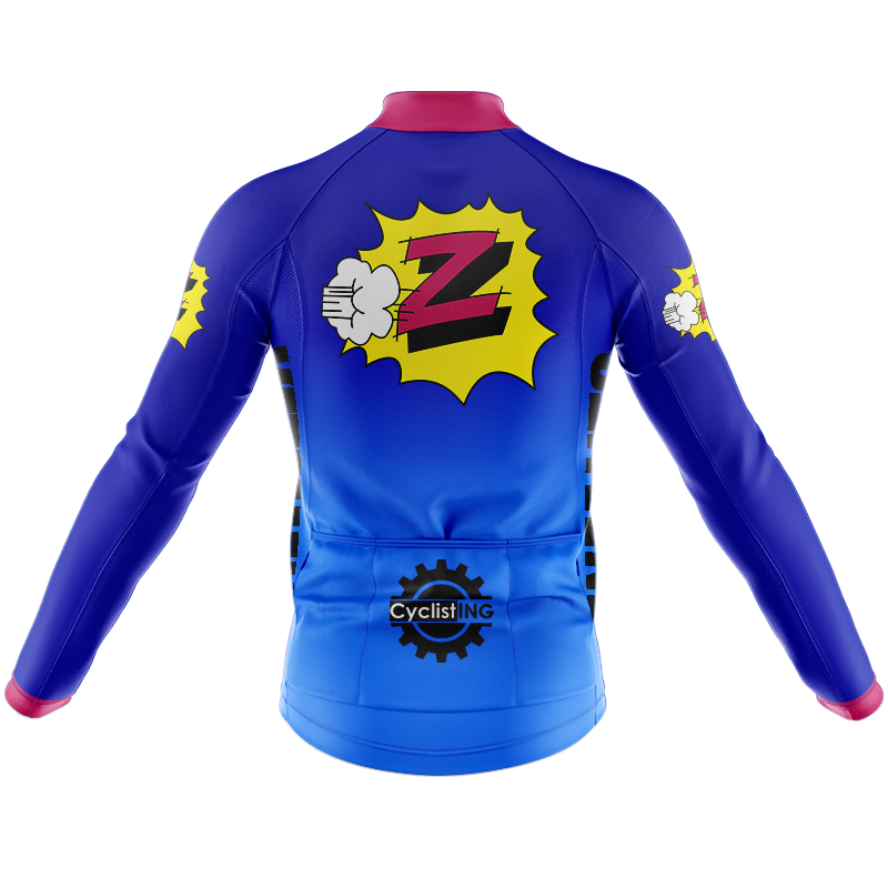 Z Vetements Enfants Retro Cycling Jersey Long Sleeve