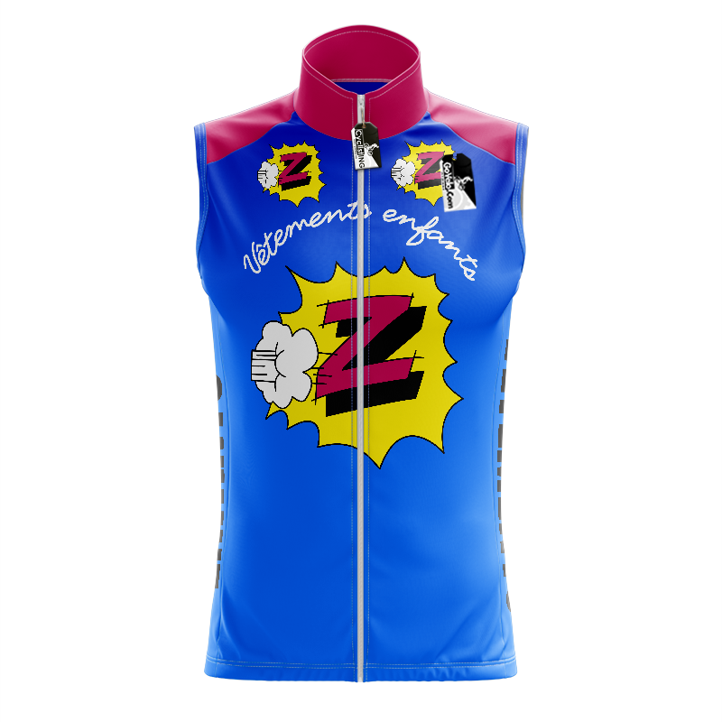 Z Vetements Enfants Sleeveless Retro Cycling Jersey