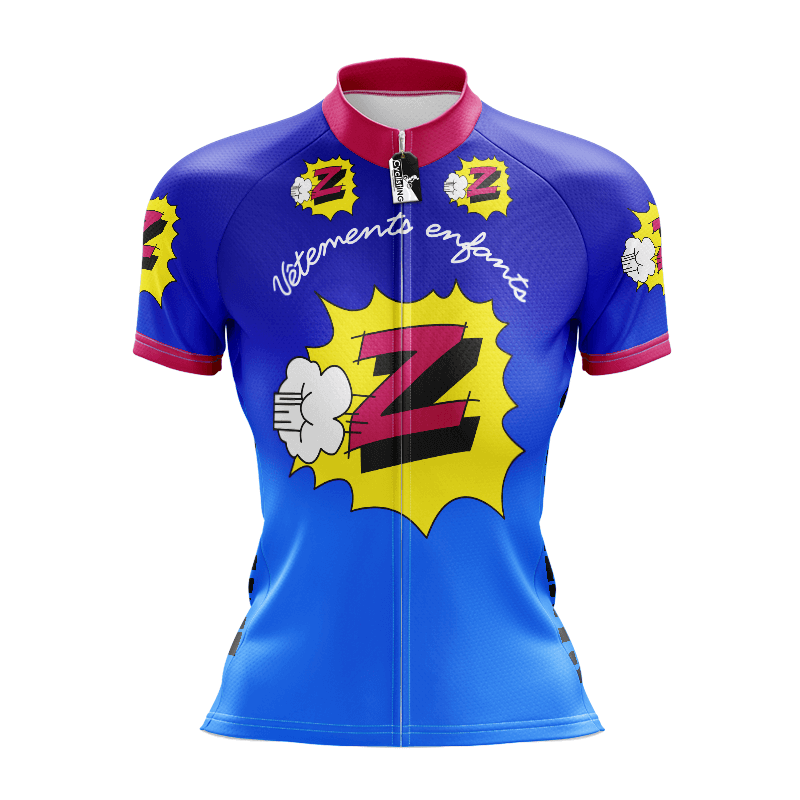 Z Vetements Enfants Retro Cycling Jersey Short Sleeve GoVelo Clothing UK