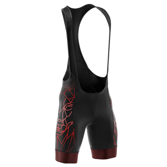 Geometric Wolf Cycling Bib Short