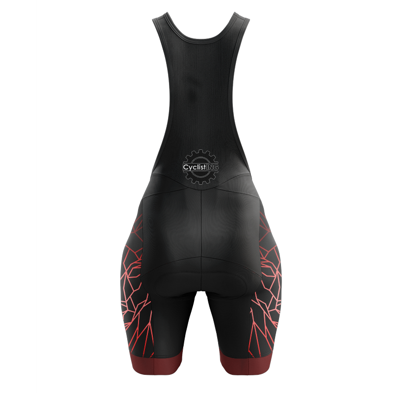 Geometric Wolf Cycling Bib Short