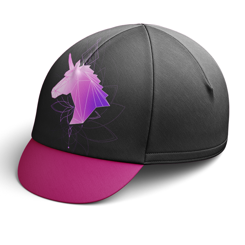 Geometric Unicorn Cycling Cap