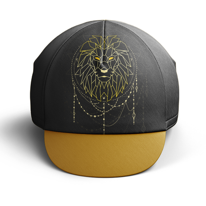 Geometric Lion Cycling Cap