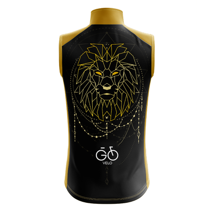 Geometric Lion Sleeveless Cycling Jersey