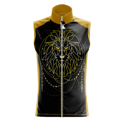 Geometric Lion Sleeveless Cycling Jersey