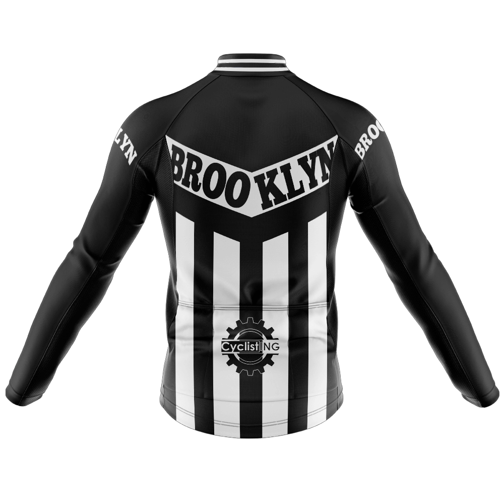 Retro Brooklyn Long Sleeve Cycling Jersey GoVelo Clothing UK