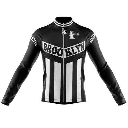 Maglia da ciclismo a manica lunga retrò Brooklyn