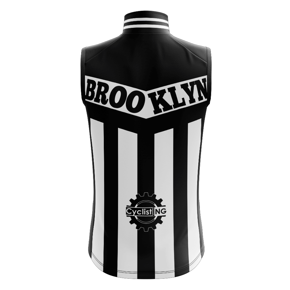 Maglia da ciclismo senza maniche retrò Brooklyn