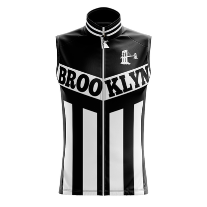 Maglia da ciclismo senza maniche retrò Brooklyn